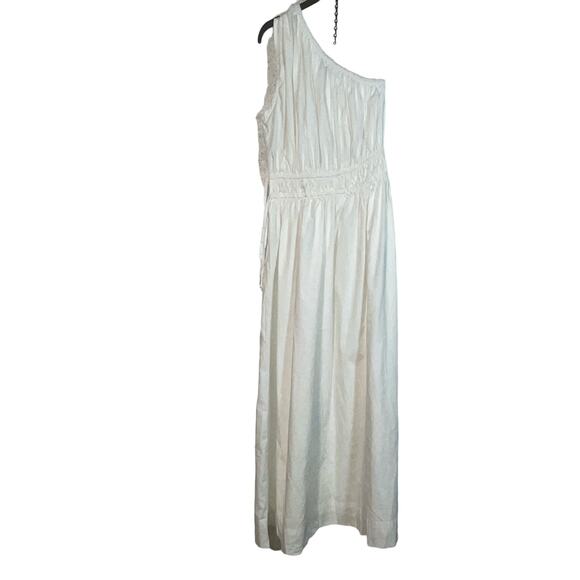 Faithful the Brand La Ora Womens Cotton Mid-Calf MIDI Dress white US 8 - Picture 6 of 11